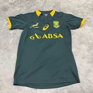 South Africa Home Rugby Shirt 2014/2015 Asics Jersey Springboks Size Small